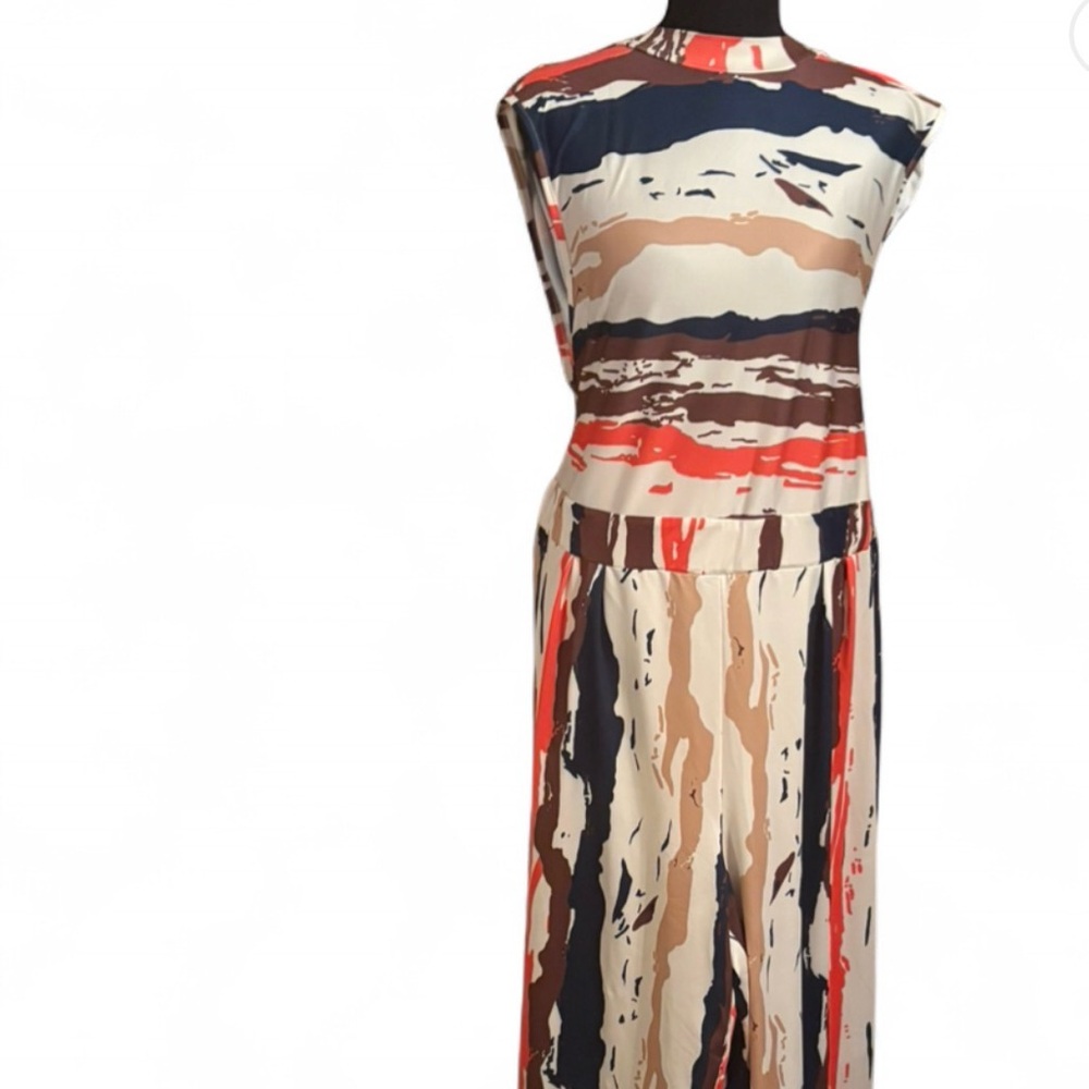 Colorful Abstract Print Dress